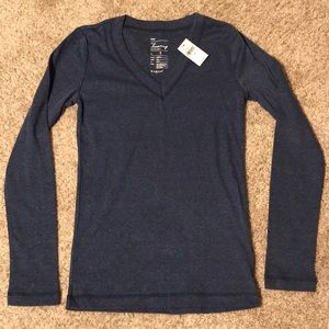 Super Soft “Bowery” Dark Blue V Neck